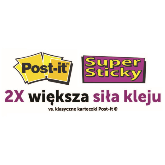 Karteczki samoprzylepne Post-it Super Sticky Z-Notes Marakesz 76x76mm 6x90k