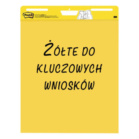 Blok na flipchart Post-it samoprzylepny gładki 25k
