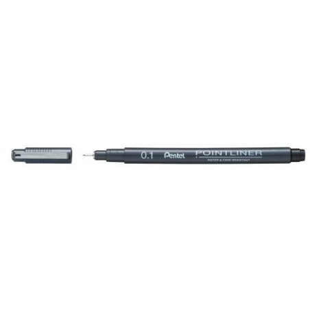 Cienkopis Pointliner 0.1 czarny S20P-1A Pentel