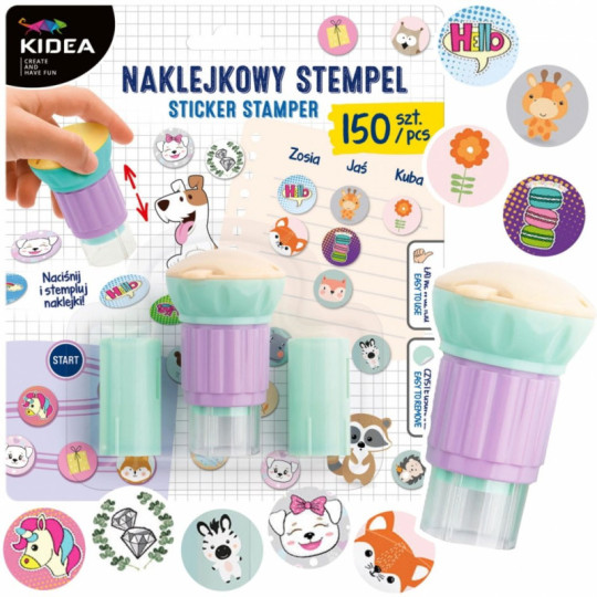 Naklejkiowy stempel 150szt Kidea NS150KA Derform