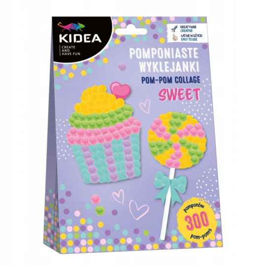 Pomponiaste wyklejanki Sweet Kidea