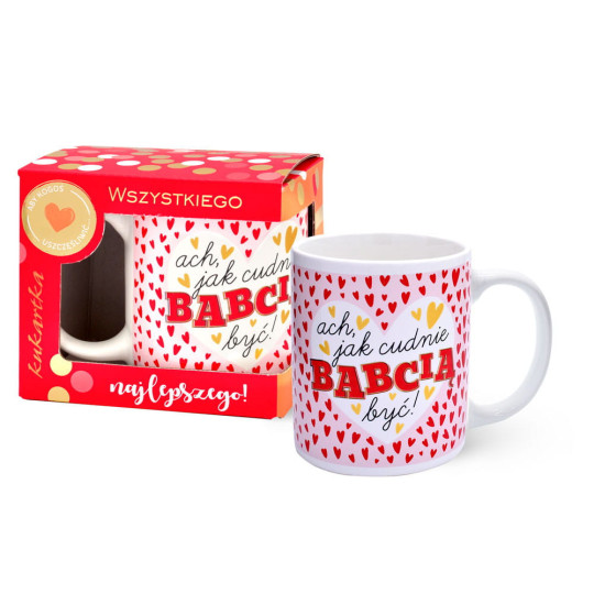 Kubek Premium Q 1030 Dzień Babci Passion Cards