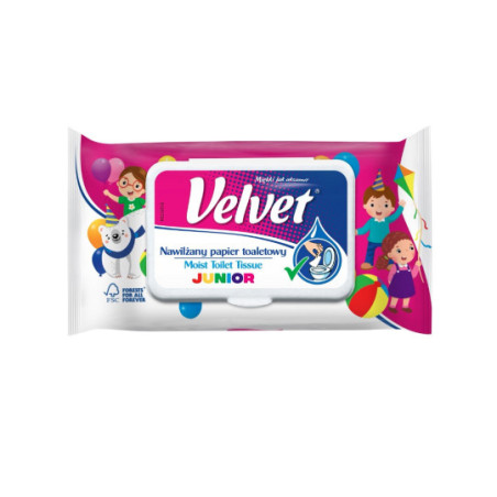 Papier toaletowy nawilżany Velvet Junior 42szt