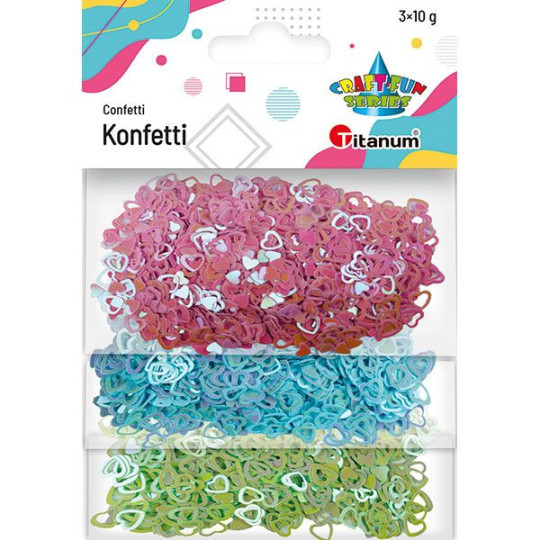 Konfetti 3x10g 3kol. Titanum