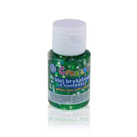 Klej brokatowy z confetti 40 ml Astra mix kolor 