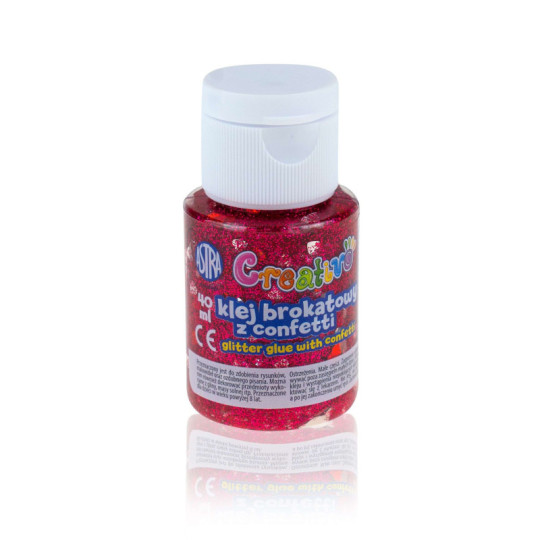 Klej brokatowy z confetti 40 ml Astra mix kolor 