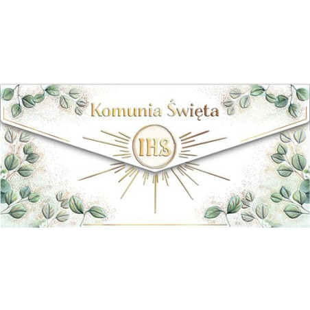 Koperta Komunia Kielich z eukaliptusem Henry