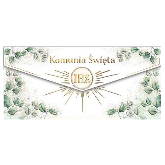 Koperta Komunia Kielich z eukaliptusem Henry