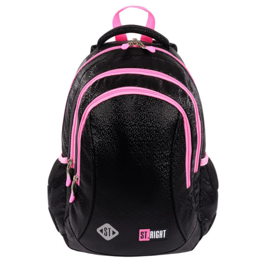 Plecak 3-komorowy STRIGHT BP-26 Black Glitter Majewski