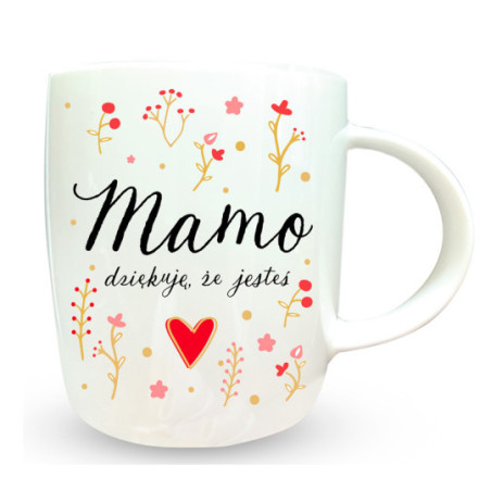 Kubek TOP-019 Mamo, dziękuję, że jesteś Passion Cards Kubek TOP-019 Mamo, dziękuję, że jesteś Passion Cards