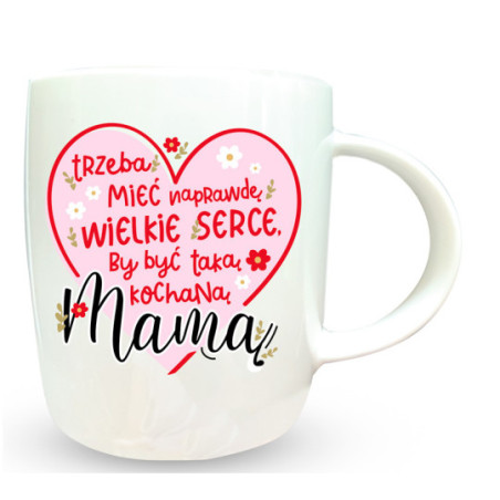 Kubek TOP-021 Wielkie serce Mama Passion Cards Kubek TOP-021 Wielkie serce Mama Passion Cards