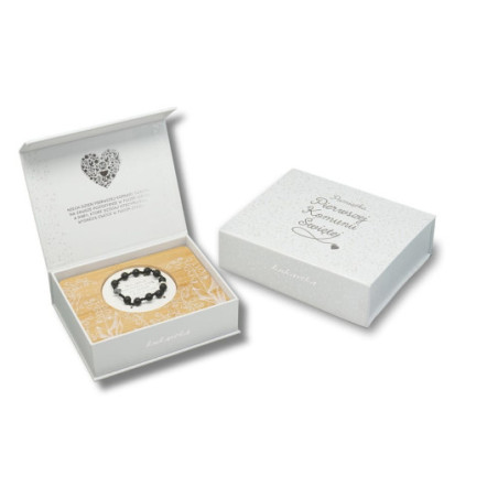 Bransoletka Różaniec ROZ-002 czarny I Komunia Passion Cards Bransoletka Różaniec ROZ-002 czarny I Komunia Passion Cards