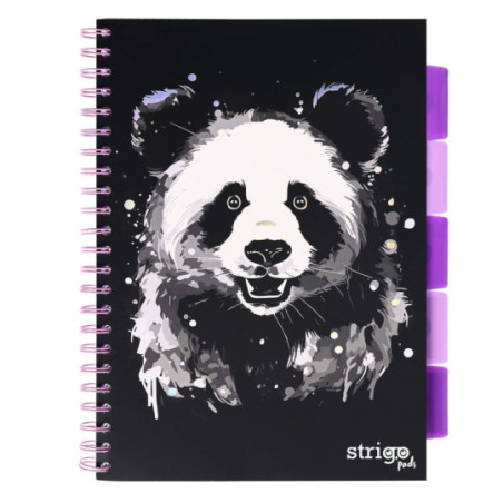 Kołozeszyt A4/100k. kr Project Book Panda 80g Strigo PADS021 WPC