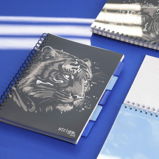Kołozeszyt A4/100k. kr Project Book Tygrys 80g Strigo PADS020 WPC
