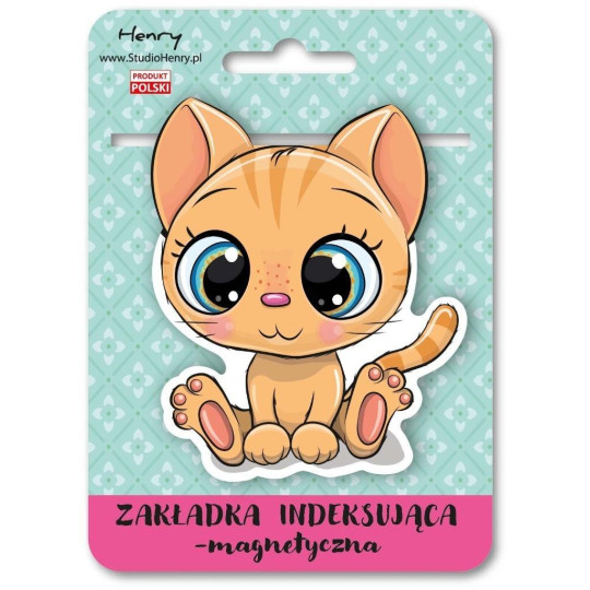Zakładka magnetyczna index Kot rudy Henry