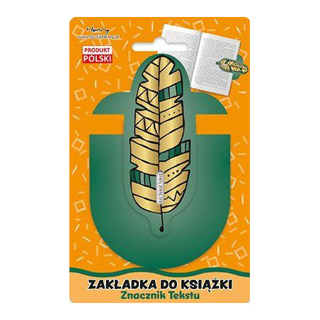 Zakładka znacznik 2 Piórko Boho Henry Zakładka znacznik 2 Piórko Boho Henry
