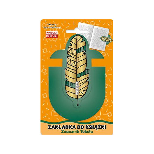 Zakładka znacznik 2 Piórko Boho Henry