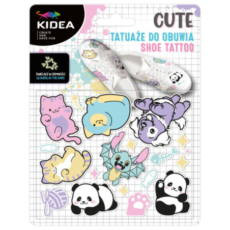 Tatuaże do obuwia świecące w ciemności Cute miusic Kidea Derform Tatuaże do obuwia świecące w ciemności Cute miusic Kidea Derform