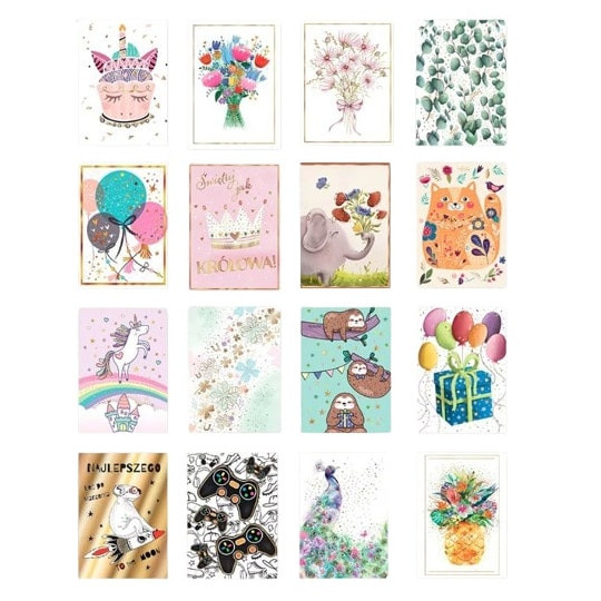 Mini karnet z kopertą B8 Unicorn Tort Henry Mini karnet z kopertą B8 Unicorn Tort Henry