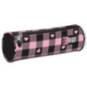 Piórnik tuba STRIGHT PU-01 Pink Checkered mkmp Majewski
