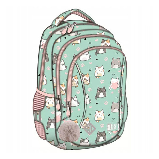 Plecak 3-komorowy Stright BP-26 CHARMING CATS Majewski