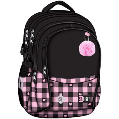 Plecak 4-komorowy BP-01 Pink Checkered mkmp Majewski