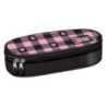 Piórnik saszetka usztywniona z wewnętrzną klapką Stright PC-01 Pink Checkered Majewski