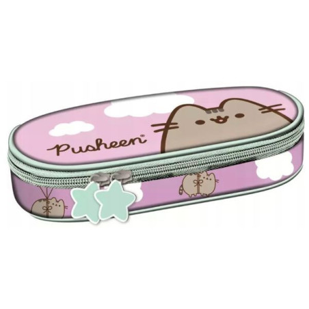 Piórnik saszetka usztywniona z wewnętrzną klapką PUSHEEN VIOLET Majewski