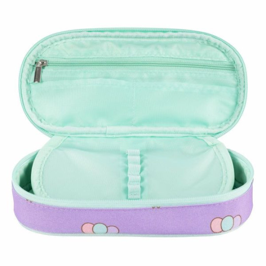 Piórnik saszetka usztywniona z wewnętrzną klapką PUSHEEN VIOLET Majewski
