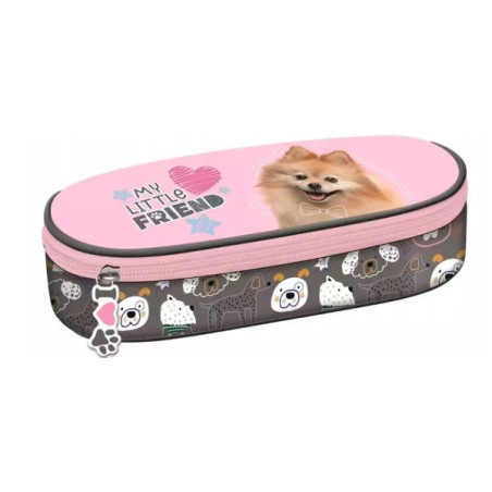 Piórnik saszetka usztywniona z wewnętrzną klapką MY LITTLE FRIEND SWEET POMERANIAN Majewski