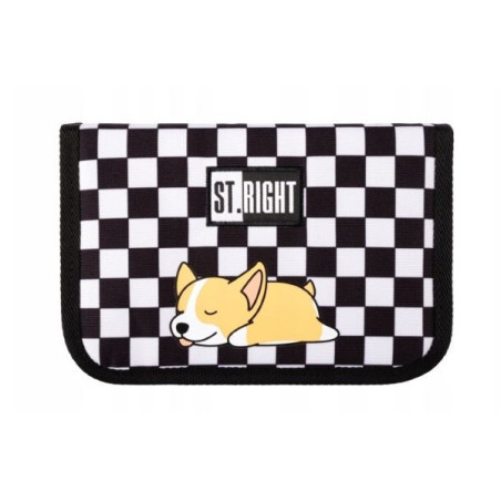 Piórnik dwuklapkowy bez wyposażenia PC-03 STRIGHT SLEEPY CORGI Majewski