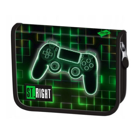Piórnik dwuklapkowy bez wyposażenia PC-03 STRIGHT Neon Pad Majewski