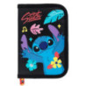 Piórnik dwuklapkowy bez wyposażenia STITCH BLACK ALOHA  Majewski