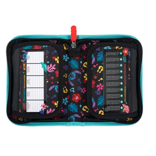 Piórnik dwuklapkowy bez wyposażenia STITCH MINT ALOHA Majewski