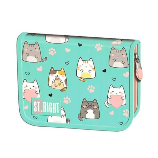 Piórnik dwuklapkowy bez wyposażenia PC-03 Stright CHARMING CATS Majewski