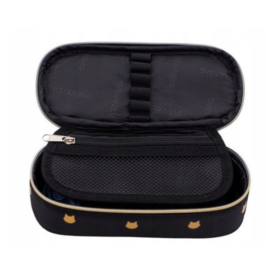 Piórnik ASTRABAG Fluffy Kitty Black AC6 503025028 Astra