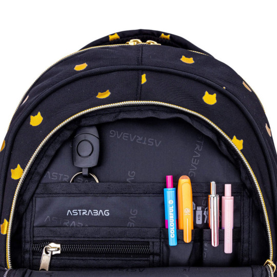 Plecak ASTRABAG Fluffy Kitty Black AB330 502025021 Astra