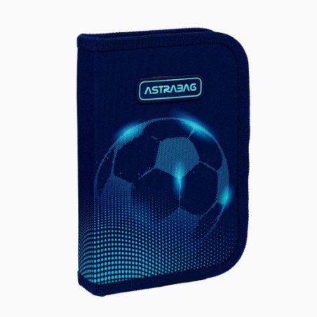 Piórnik pojedynczy dwuklapkowy bez wyposażenia ASTRABAG Football Light  AC1 Astra