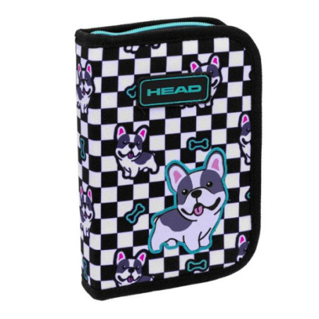 Piórnik pojedynczy dwuklapkowy bez wyposażenia Head Cute Puppy AC1 Astra