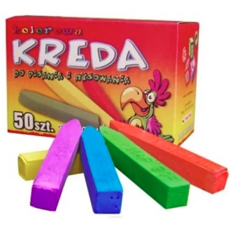 Kreda szkolna MarBor B5/50szt. mix Kreda szkolna MarBor B5/50szt. mix