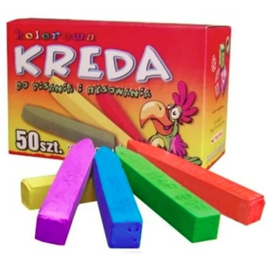 Kreda szkolna MarBor B5/50szt. mix