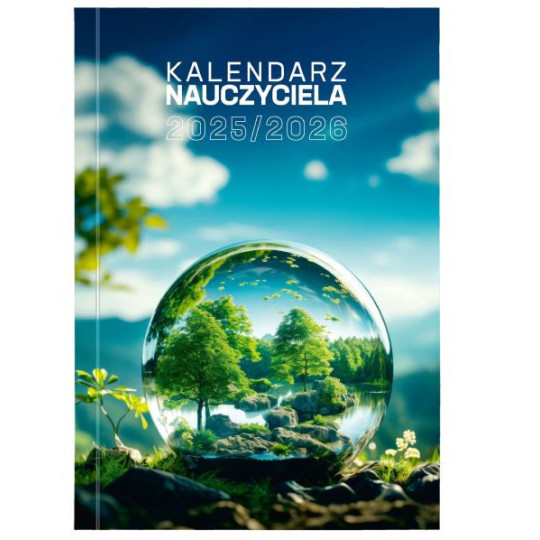 Kalendarz nauczyciela B6 tygodniowy PCV bezbarwny Eko Wokół Nas
