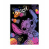 Zeszyt A5/32k. li. Disney Black   wzór 1 - Stitch (marg.) Patio 91583PTR