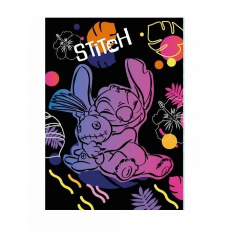 Zeszyt A5/60k. li. Disney Black   wzór 2 - Stitch (marg.) Patio 91651PTR
