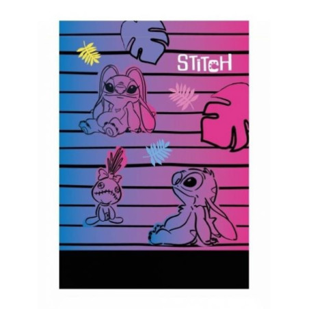 Zeszyt A5/60k. li. Disney Black   wzór 3 - Stitch (marg.) Patio 91668PTR