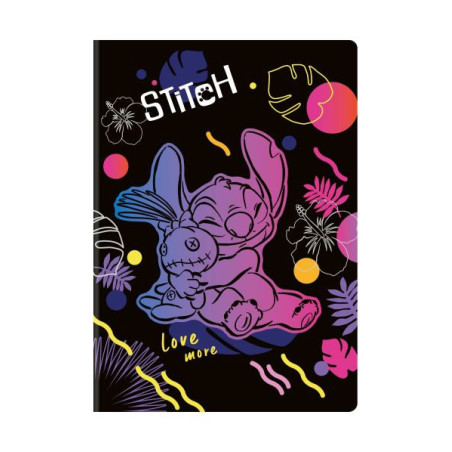 Zeszyt A4/60k. kr. Disney Black   wzór 2 - Stitch (marg.) Patio 91415PTR