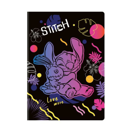 Zeszyt A4/60k. kr. Disney Black   wzór 2 - Stitch (marg.) Patio 91415PTR