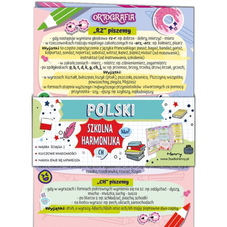 Ściąga Harmonijka Polski - Interpunkcja i ortografia Henry Ściąga Harmonijka Polski - Interpunkcja i ortografia Henry