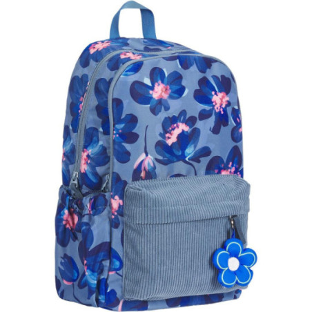 Plecak szkolny Oxford Bloom niebieski 