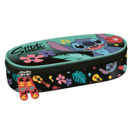 Piórnik saszetka usztywniona z wewnętrzną klapką Stitch Mint Aloha Majewski Piórnik saszetka usztywniona z wewnętrzną klapką Stitch Mint Aloha Majewski